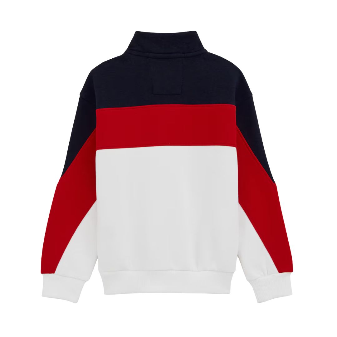 Bad boys trøje mørkeblå/rød str. 170 (kids)