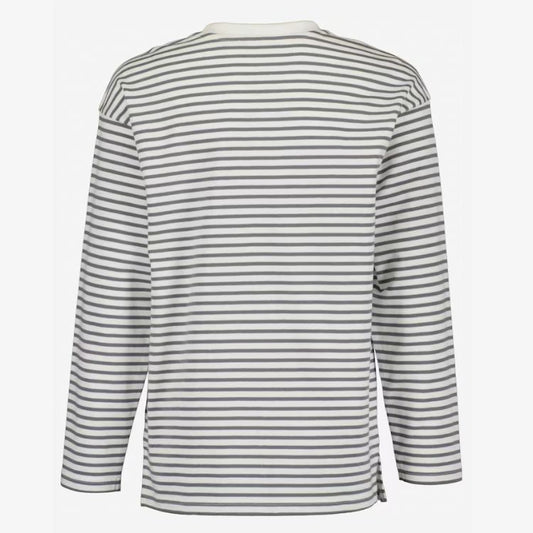 Blue Seven stribet trøje - grå/hvid str. 164 (kids)