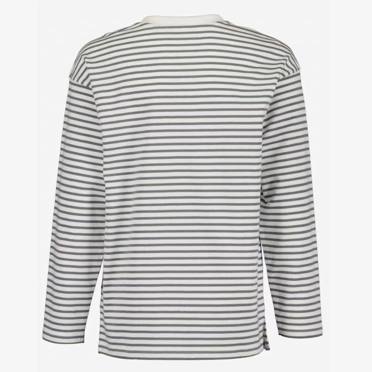 Blue Seven stribet trøje - grå/hvid str. 164 (kids)