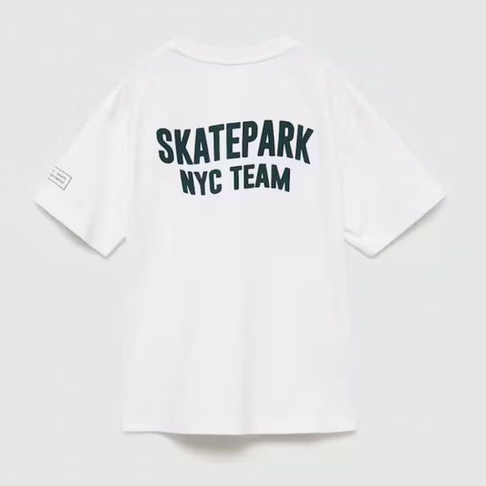 MNG skate tee 'Team' - hvid (kids)