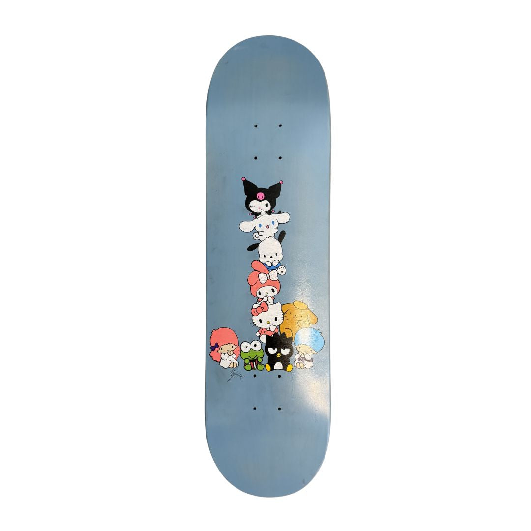 Custom made skateboard deck - cutie tower (8.375)