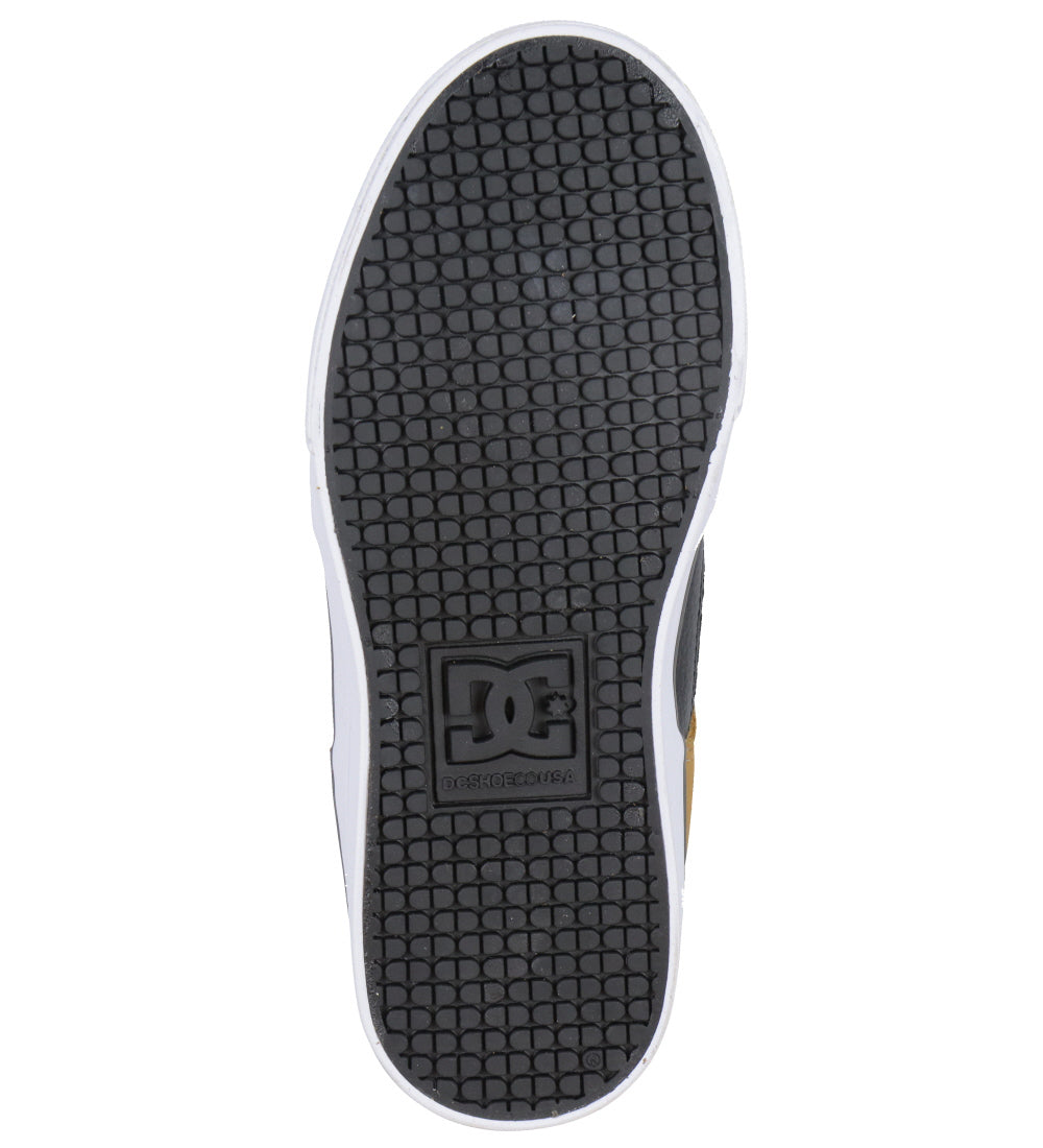 DC skatesko - Pure Elastic - Wheat/White (kids)