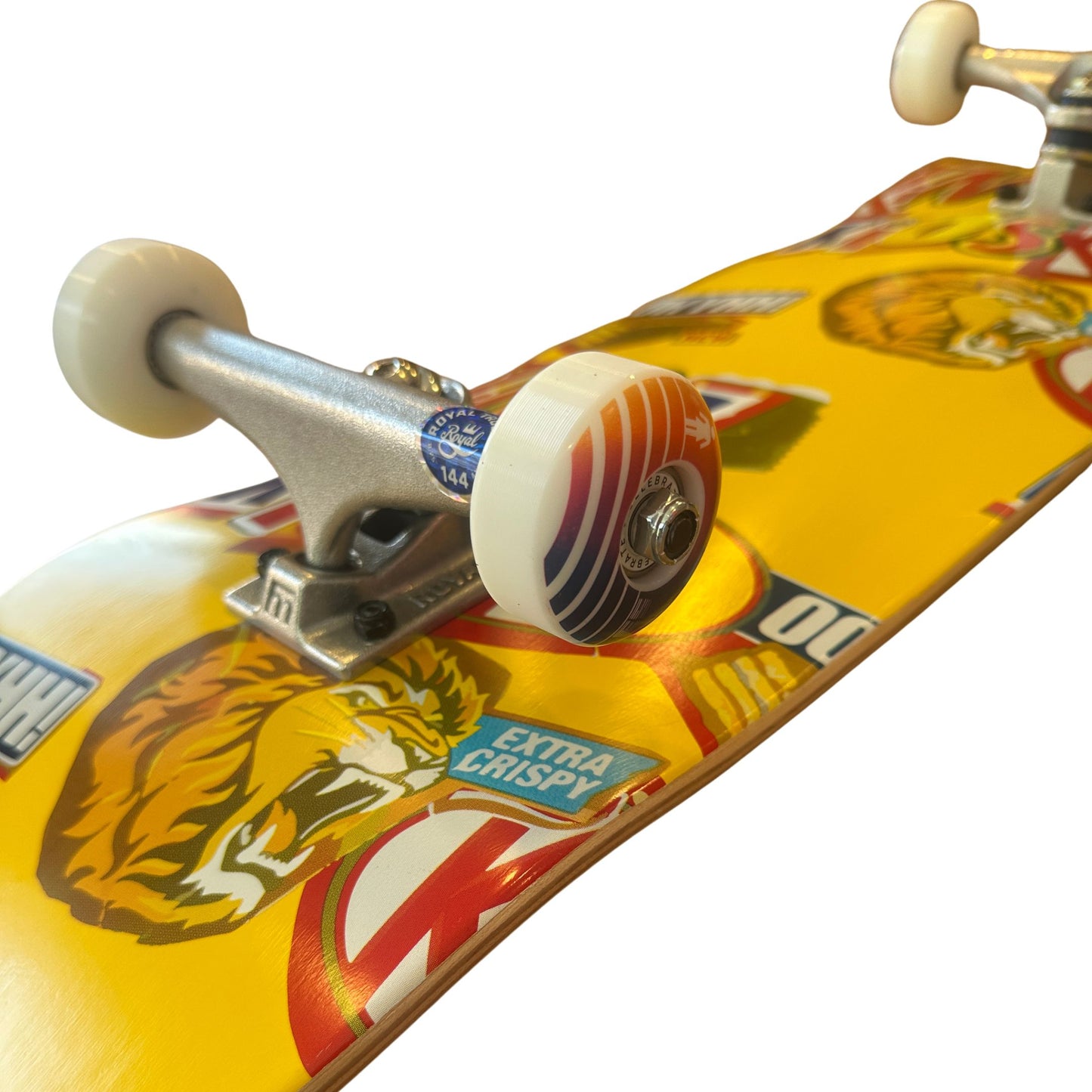Nybegynder PRO complete skateboard - Kims Kiosk Snack Deck Gul (8.25)