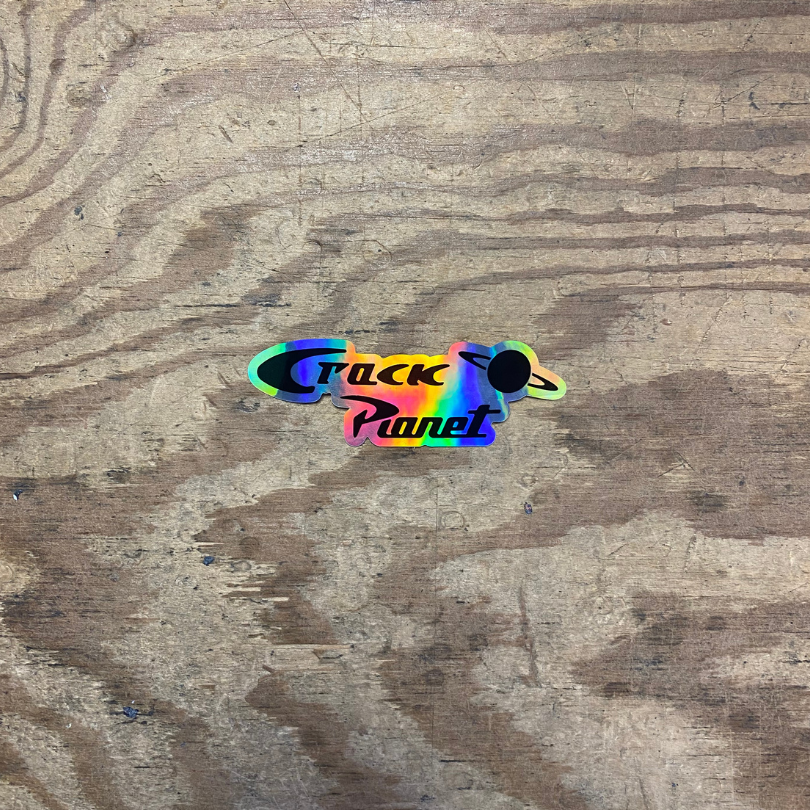 Crack Planet "Holographic" (10x3,5)- Stickers