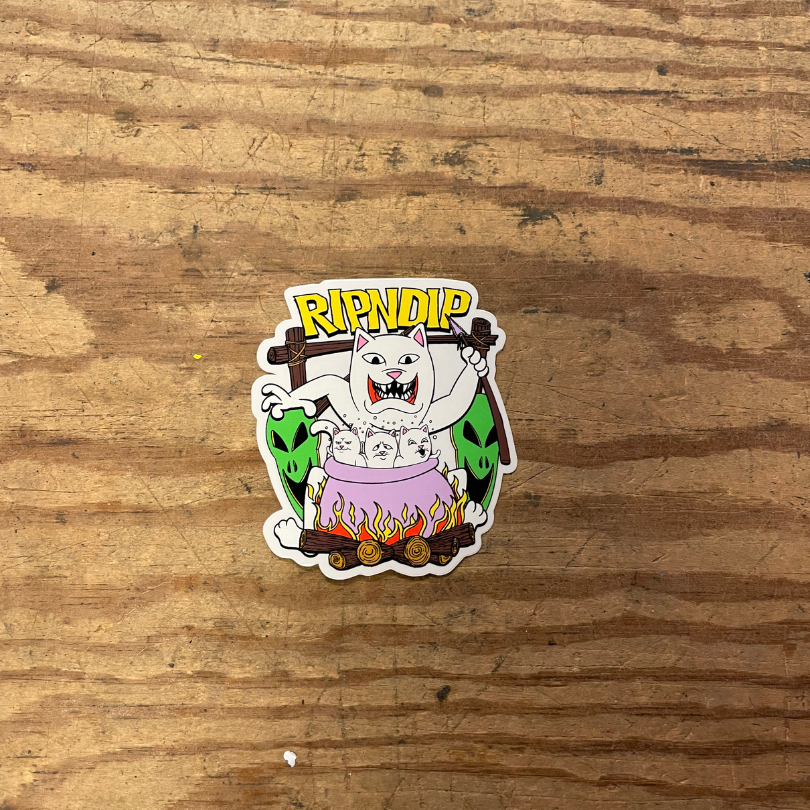 RIPNDIP - Katte i gryde (7x8,5) - Stickers