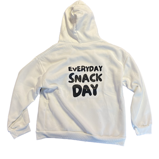 Kims Kiosk 'Everyday Snack Day' Hoodie - Hvid str. 8-10 år (kids)