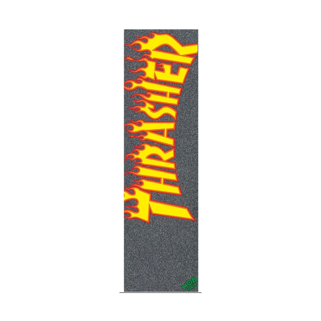 Mob Grip - Thrasher grip - Yellow and Orange Flam 9" x 33'' (1 sheet)