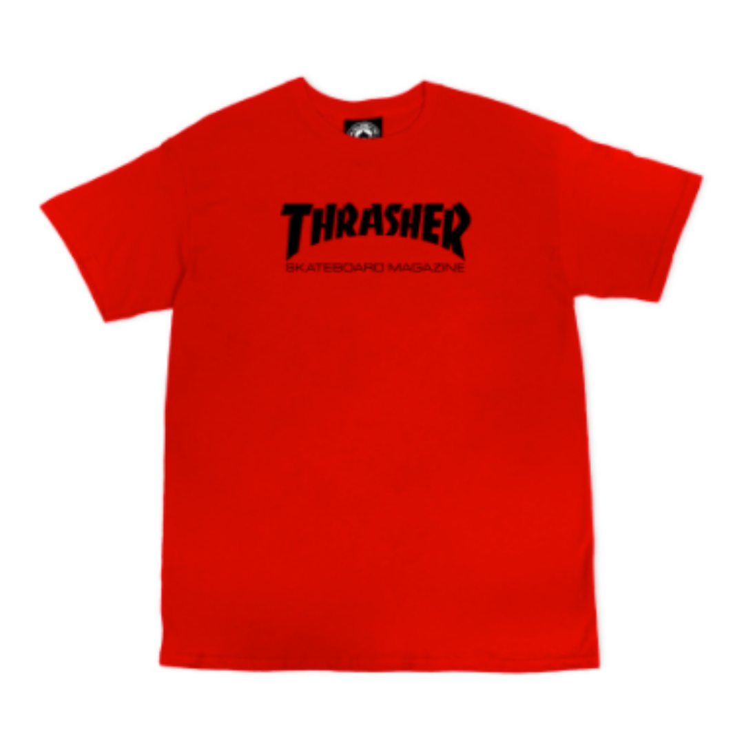 Thrasher Magazine - rød t-shirt str. 8-10 år (kids)