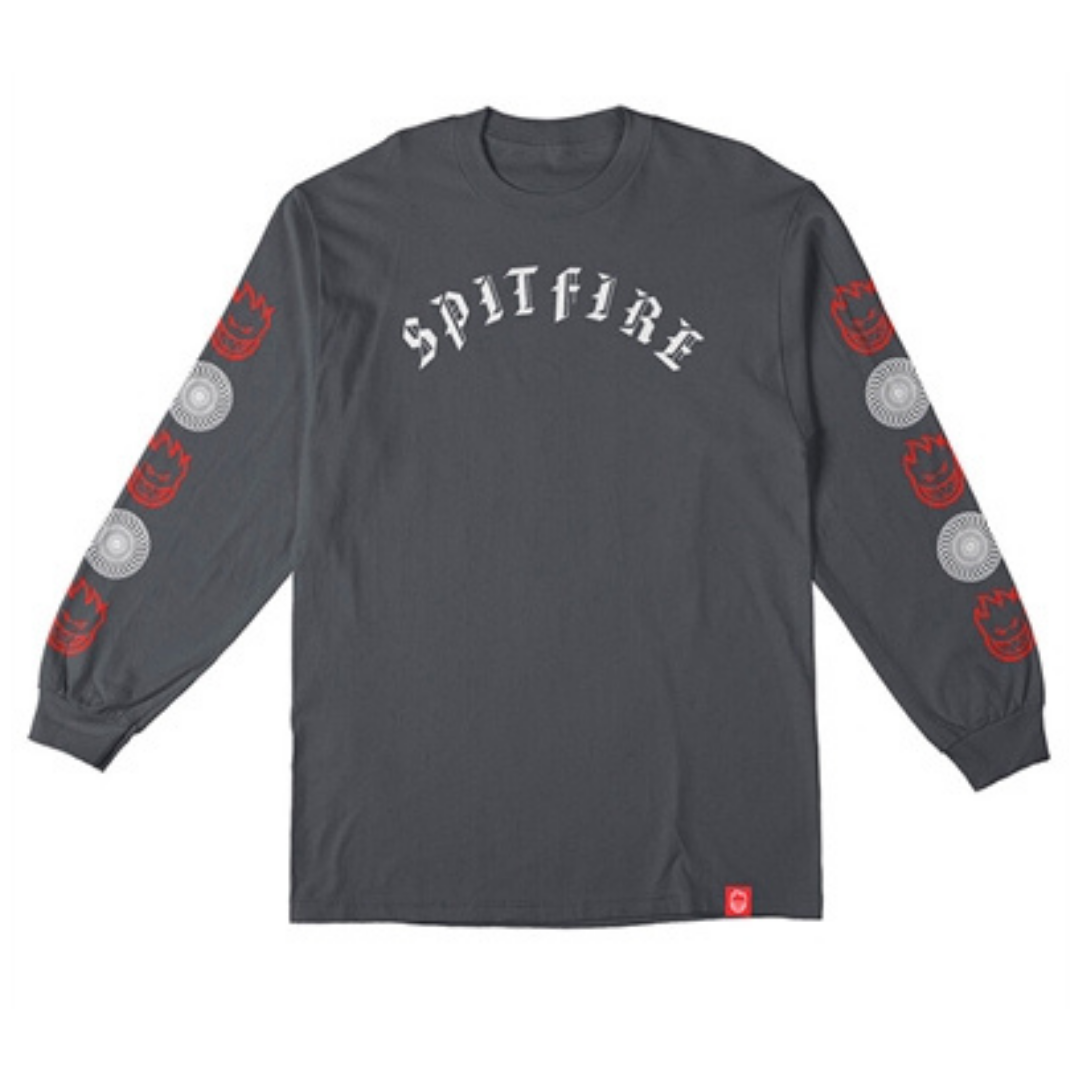 Spitfire Longsleeve t-shirt koksgrå (Kids)