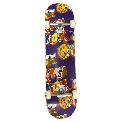 Kims Kiosk - Snack Deck complete skateboard lilla (8.0"-8.5")