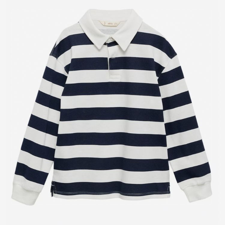 MNG stribet skate trøje - navy/hvid (kids)