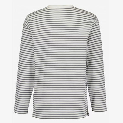 Blue Seven stribet trøje - grå/hvid str. 164 (kids)