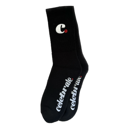 Celebrate skate strømper - Sort / 3 par for 199,-