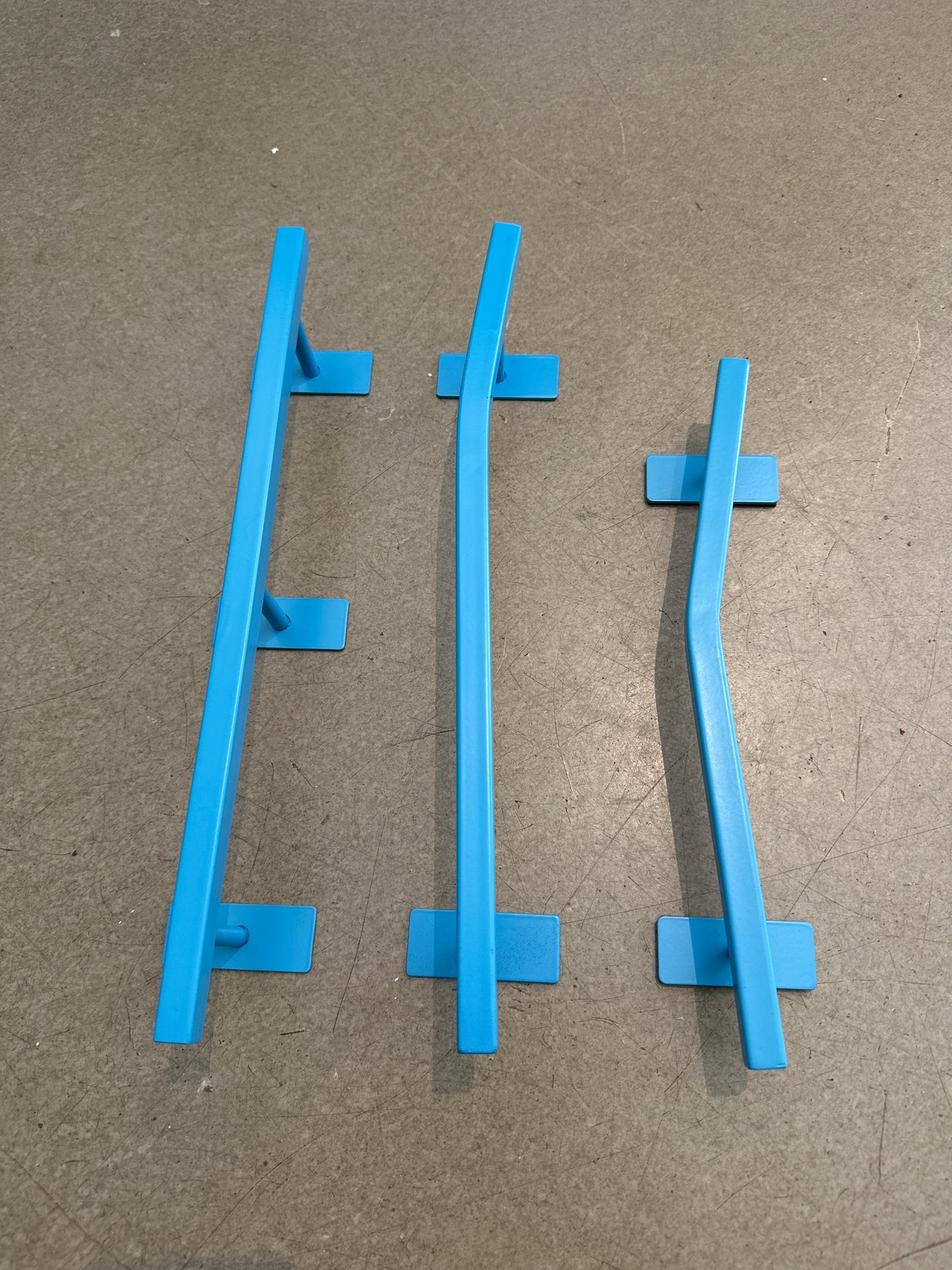 Finger skateboard rail 34cm i metal (blå)