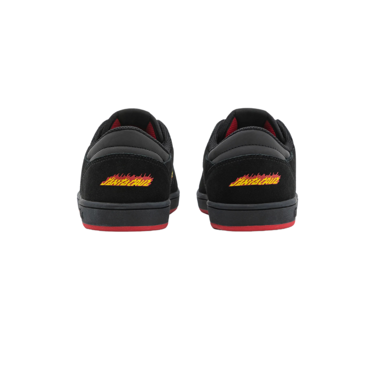 Etnies skatesko - Windrow x Santa Cruz flames - sort/rød (kids)