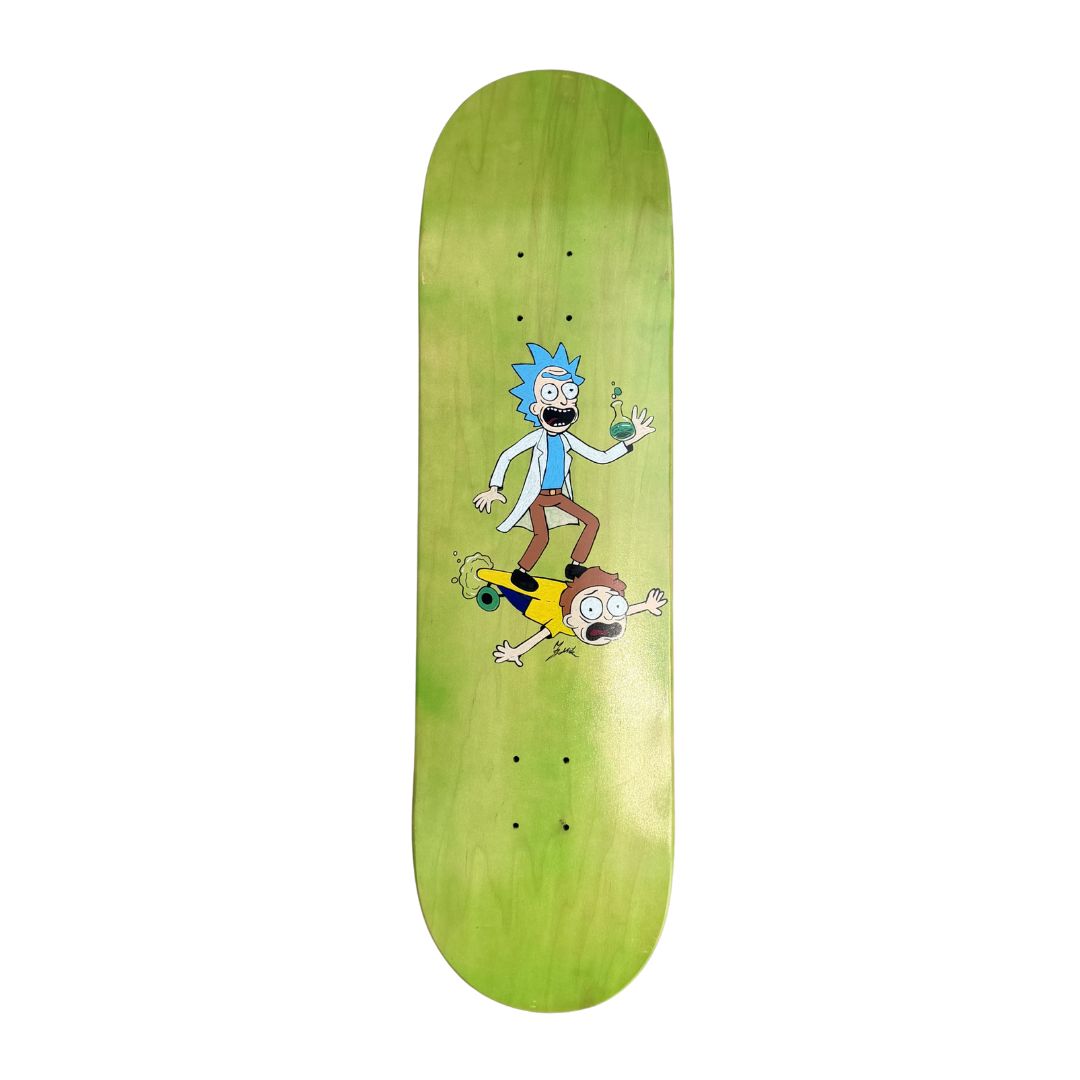 Custom made skateboard deck - Crazy Professor (8.5)