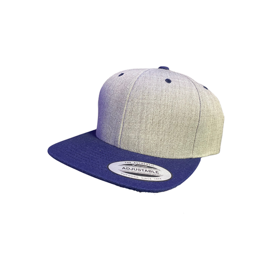 Yupoong - Blå/Grå - adjustable cap