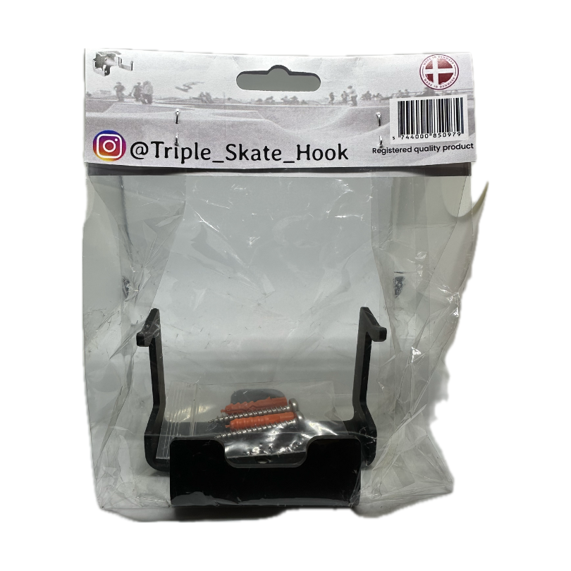 Triple skate hook - skateboard væg ophæng