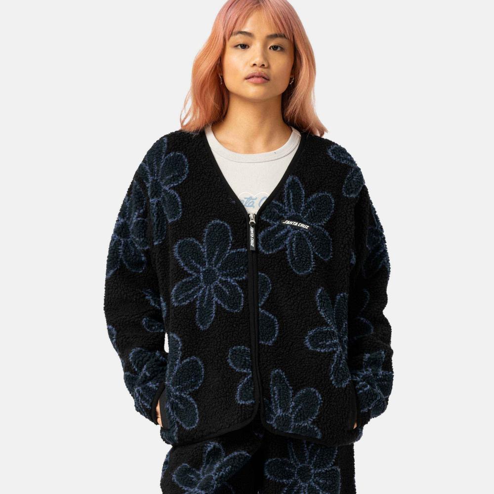 Santa Cruz Women jakke Black Daisy