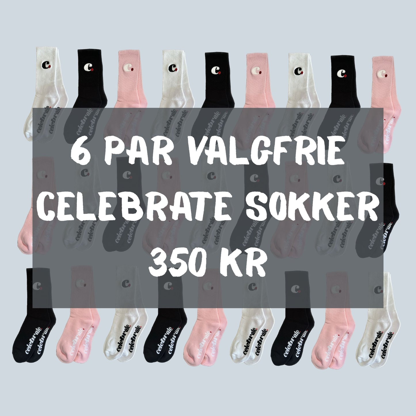 Celebrate skate sokker 6 par til 399 kr.
