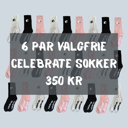 Celebrate skate sokker 6 par til 399 kr.