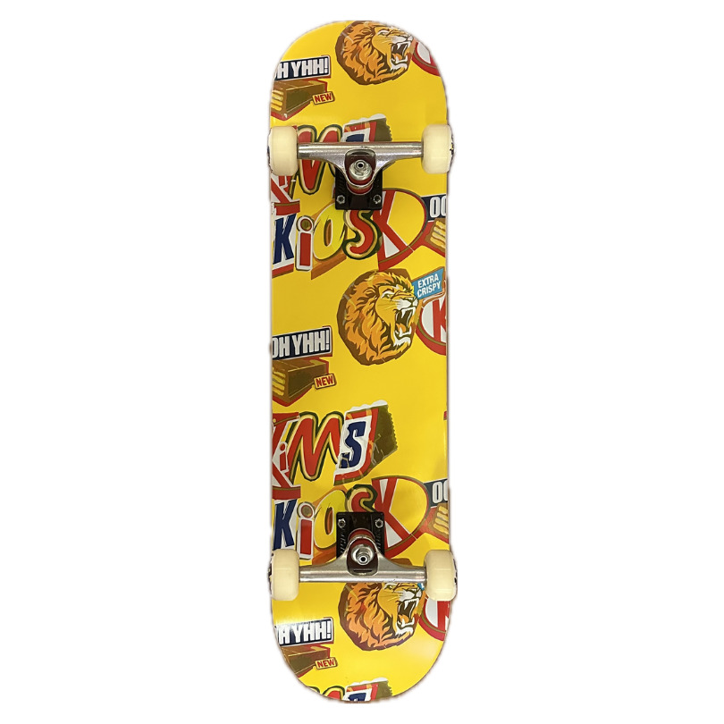 Kims kiosk - Snack Deck complete skateboard gul (8.0"-8.5")