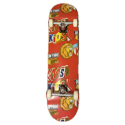 Kims Kiosk - Snack Deck complete skateboard rød (8.0"-8.5")