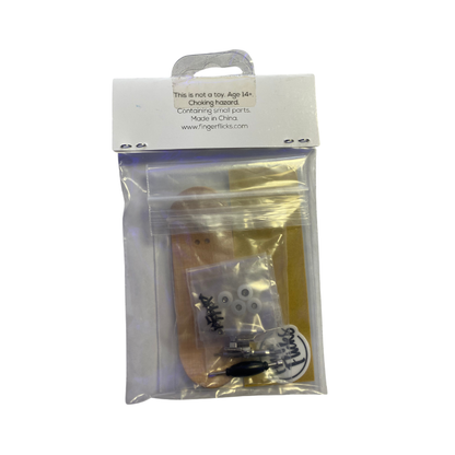 Finger flicks - Yellow Wooden Complete fingerboard