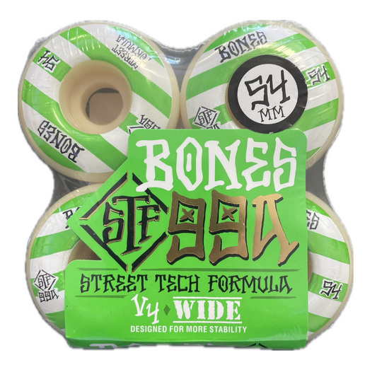 Bones - Patterns V4 54mm Wide - 99A Street Tech Formula Grøn