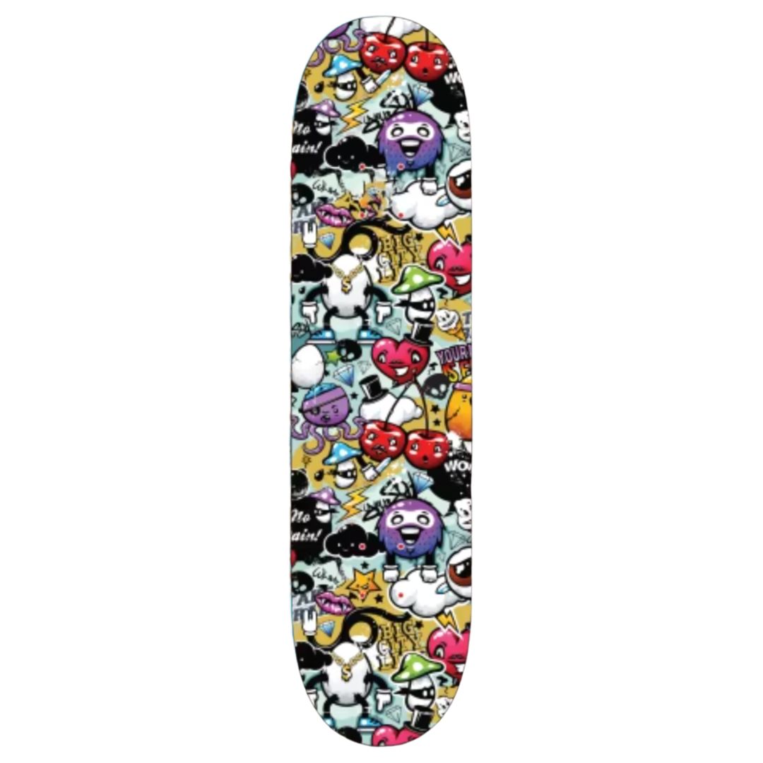NiceTry - Skateboard Deck - Sticker Bomb