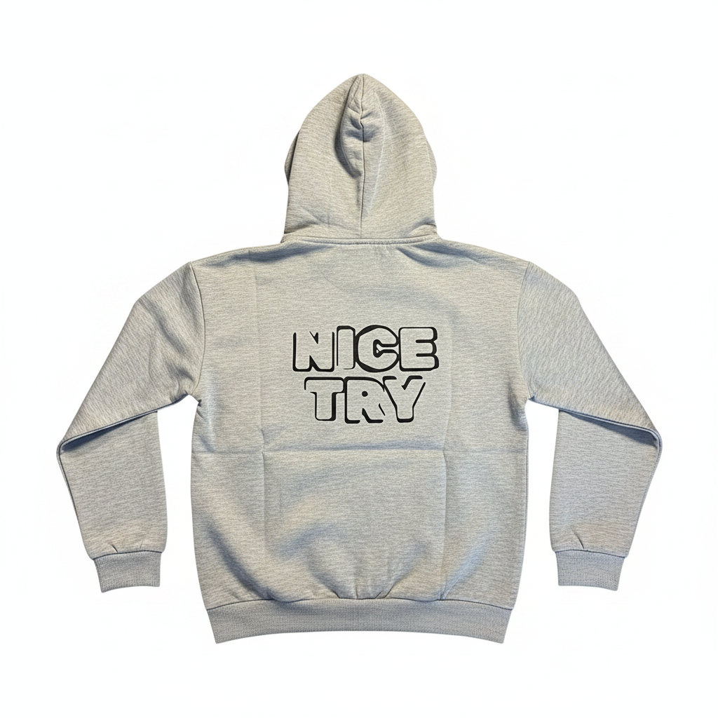 NiceTry Kids 'original' Hoodie - Grå (kids)