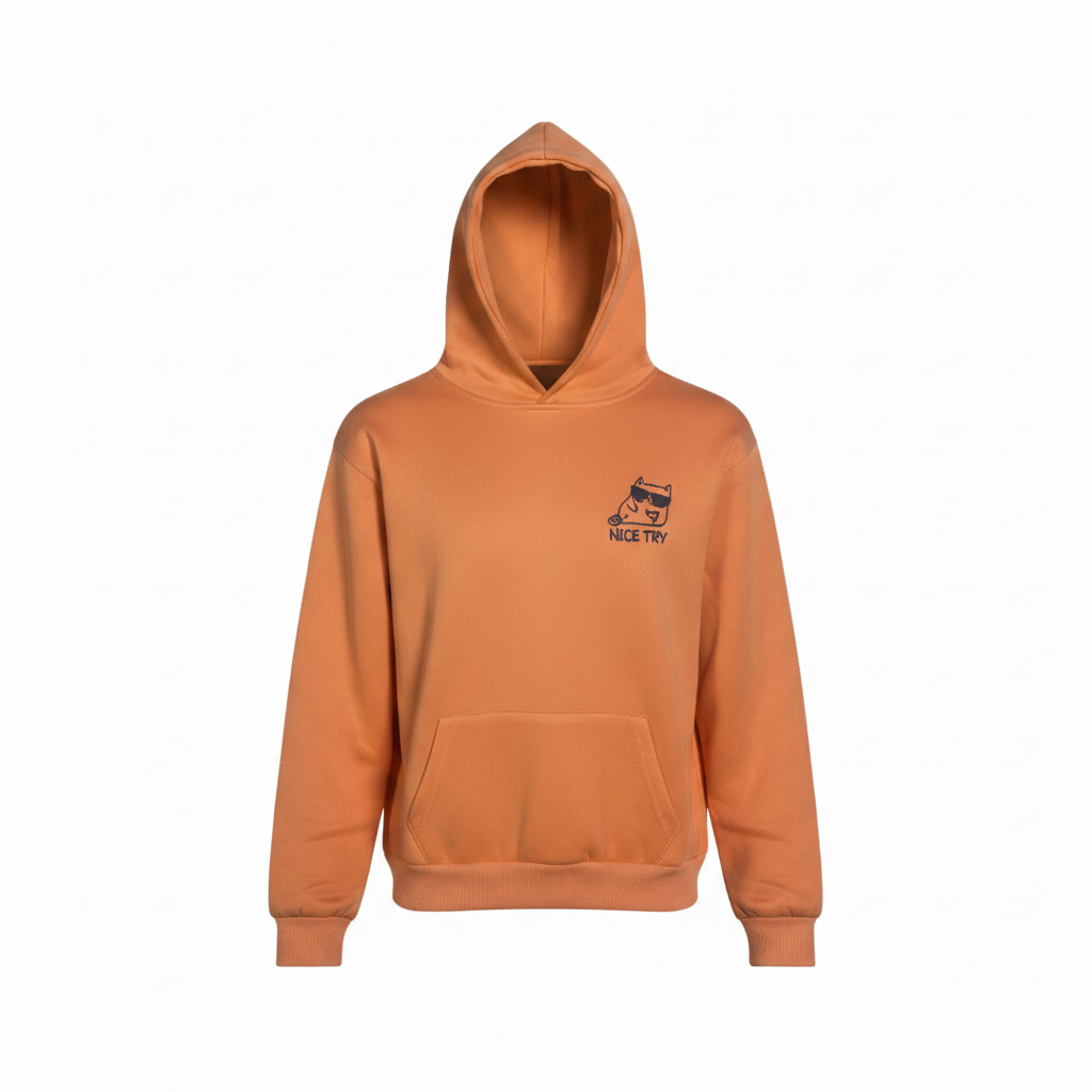 NiceTry 'original' Hoodie - Orange (kids)