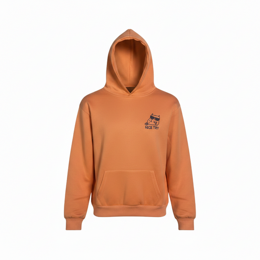 NiceTry 'original' Hoodie - Orange (kids)