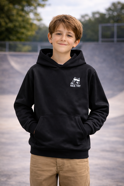 NiceTry 'original' Hoodie - sort (kids)