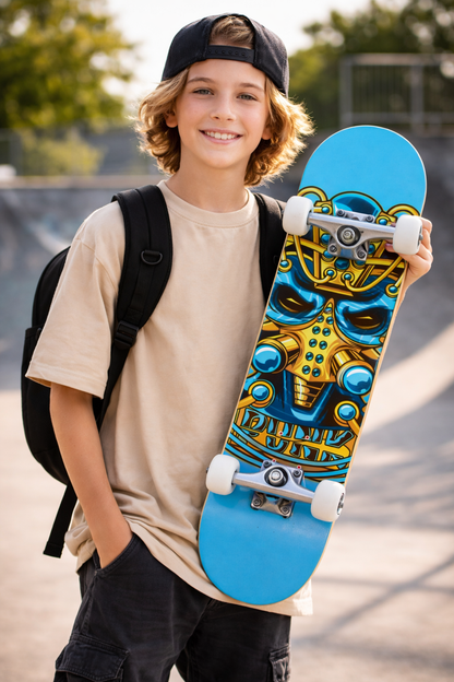 NiceTry - Skateboard Deck - Blue Robo