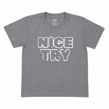 NiceTry t-shirt med print på front - flere farver (kids)