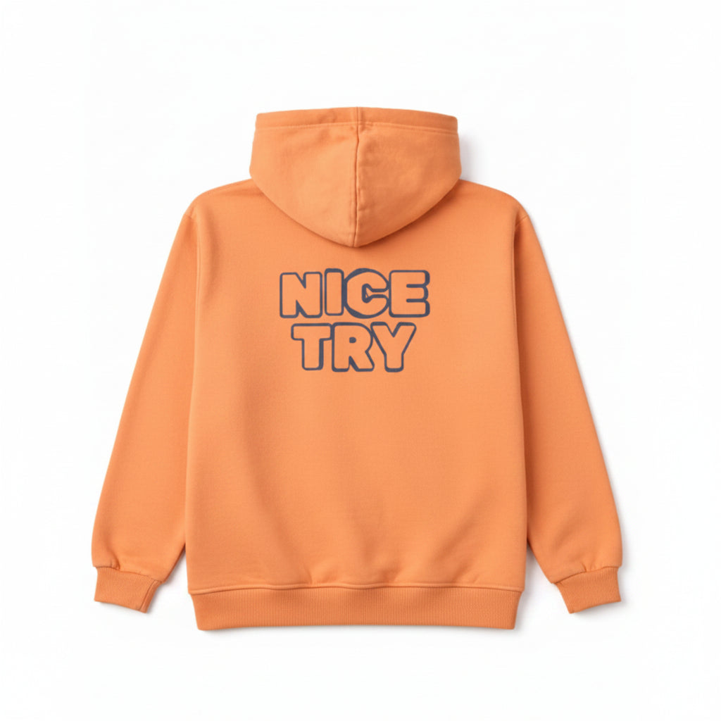 NiceTry 'original' Hoodie - Orange (kids)
