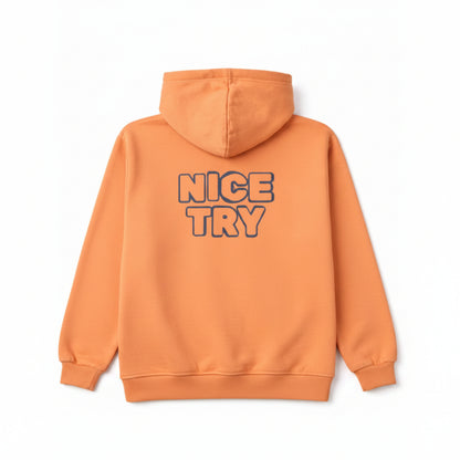 NiceTry 'original' Hoodie - Orange (kids)