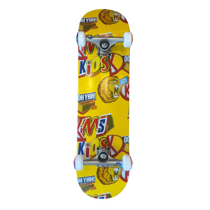 Nybegynder PRO complete skateboard - Kims Kiosk Snack Deck Gul (8.25)