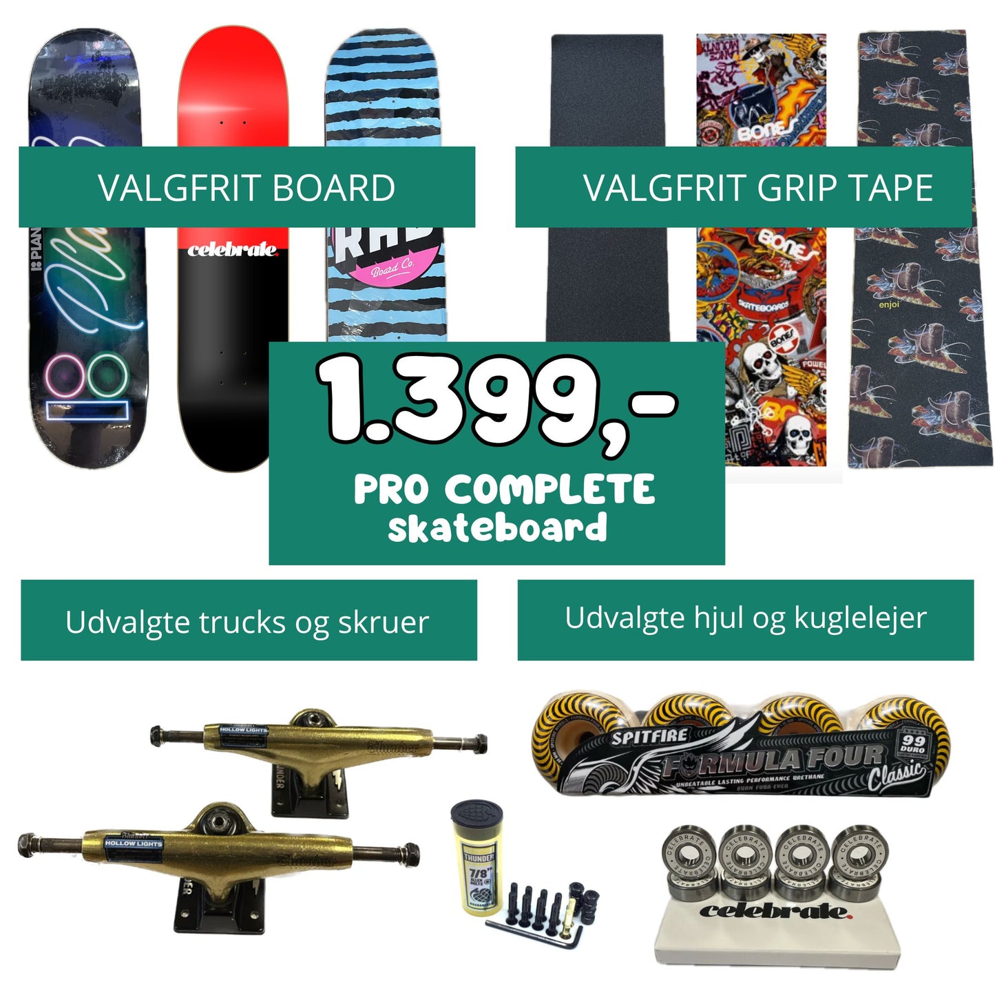 Complete Pro PRO complete skateboard | Tilbud lige nu | Kims Kiosk Skateshop