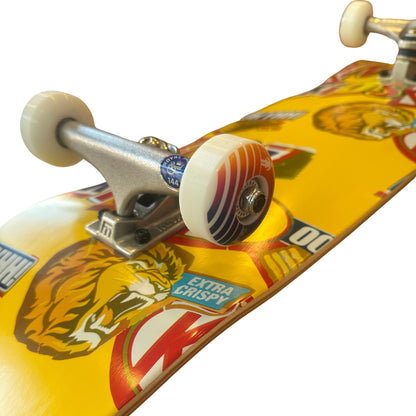Nybegynder PRO complete skateboard - Kims Kiosk Snack Deck Gul (8.25)