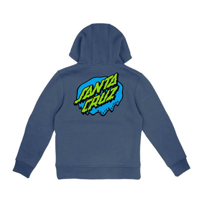 Santa Cruz Hoodie "Slime Dot" - blå (kids)