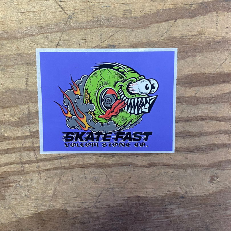Volcom skate fast monster (8x6)- Stickers