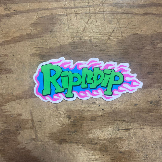 RIPNDIP - Pink Flames (4x11) - Stickers