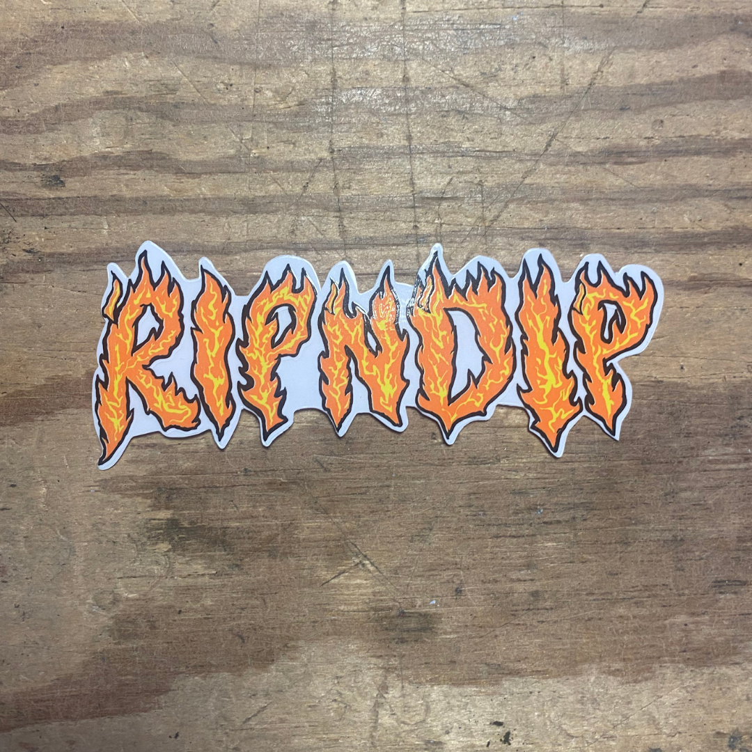 RIPNDIP - Flamme Logo (4x11) - Stickers