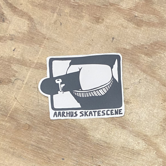 Aarhus skatescene - ASS sticker 7x6cm