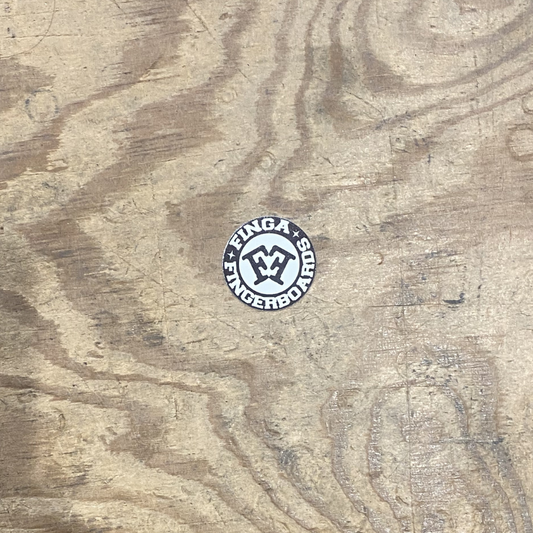 Finga fingerboards  (3x3cm) Sort - Stickers