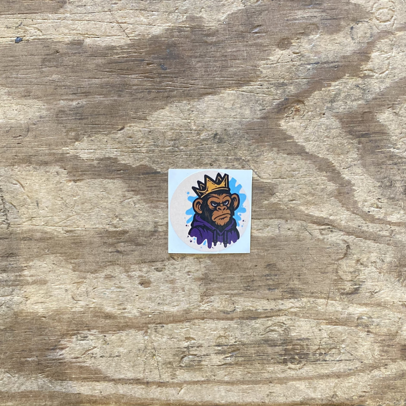 Sk8artshop- "Abe Konge" (4x4cm) - Stickers