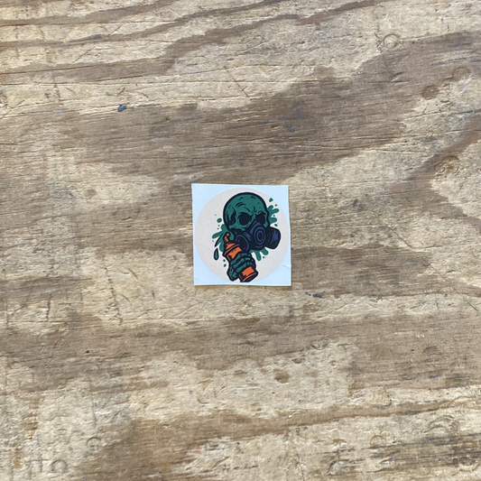 Sk8artshop- "graffiti skellet" (4x4cm) - Stickers