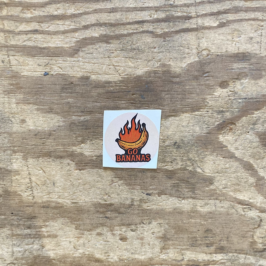 Sk8artshop- "Go bananas" (4x4cm) -Stickers
